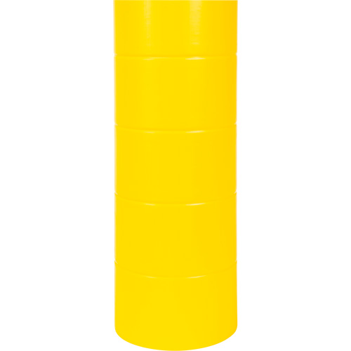 Capuchon en poly&eacute;thyl&egrave;ne pour borne de protection, 6-5/8" dia. x 60" l, Rouge/Jaune Ottawa Fastener Supply