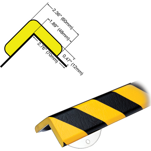 WPK-H+ Profile 1M Corner Protection Bumper Guard Wall Protection Kit Ottawa Fastener Supply