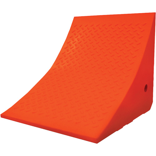 Cale-roue pour &eacute;quipement lourd de 70 tonnes, Ur&eacute;thane, Orange Ottawa Fastener Supply