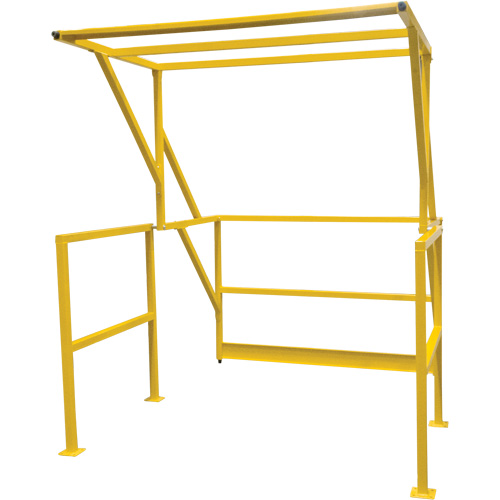 Barri&egrave;re de s&eacute;curit&eacute; pour mezzanine, 70" lo x 77" ha, 78" &eacute;lev&eacute;e, Jaune Ottawa Fastener Supply