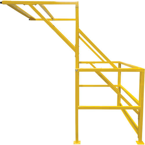 Barri&egrave;re de s&eacute;curit&eacute; pour mezzanine, 70" lo x 77" ha, 78" &eacute;lev&eacute;e, Jaune Ottawa Fastener Supply