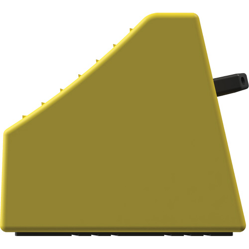 Checkers Safety Heavy-Duty Ultra Class Mining Wheel Chock without Bracket, HDPE, Yellow, 14-1/2" W x 17-1/2" D x 16" H Ottawa Fastener Supply