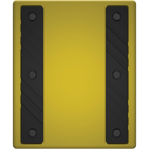 Checkers Safety Heavy-Duty Ultra Class Mining Wheel Chock without Bracket, HDPE, Yellow, 14-1/2" W x 17-1/2" D x 16" H Ottawa Fastener Supply