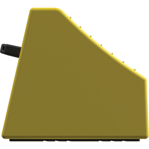 Checkers Safety Heavy-Duty Ultra Class Mining Wheel Chock without Bracket, HDPE, Yellow, 14-1/2" W x 17-1/2" D x 16" H Ottawa Fastener Supply