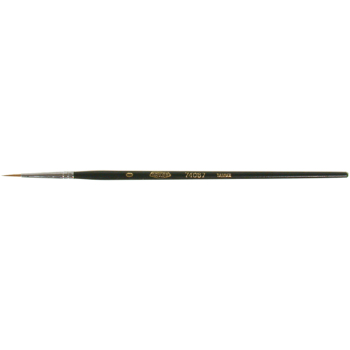 Artist Paint Brush, 1/16" Brush Width, Red Sable, Wood Handle Ottawa Fastener Supply