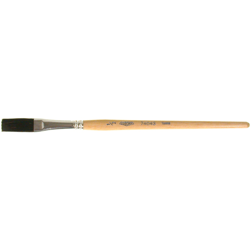 One Stroke Paint Brush, 1/2" Brush Width, Ox Hair, Wood Handle Ottawa Fastener Supply