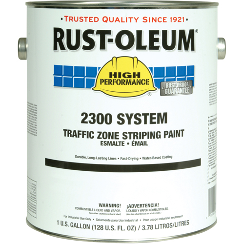 2300 System Traffic Zone Striping Paint, Yellow, Gallon Ottawa Fastener Supply