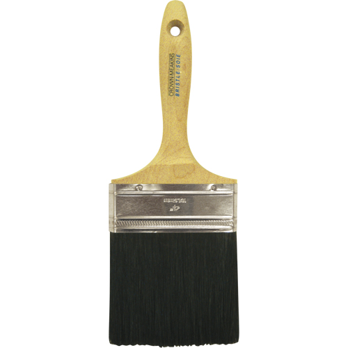 Straight Wall Paint Brush, Bristle, Wood Handle, 4" Width Ottawa Fastener Supply