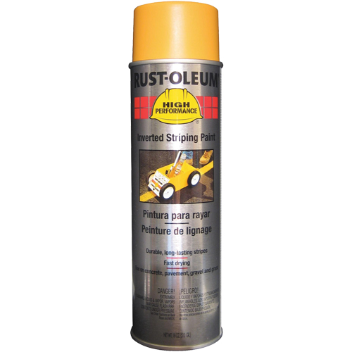Peinture de traçage en a&eacute;rosol syst&egrave;me 2300 haute performance applicable en position invers&eacute;e, Jaune, 18 oz, Canette a&eacute;rosol Ottawa Fastener Supply