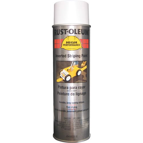 Peinture de traçage en a&eacute;rosol syst&egrave;me 2300 haute performance applicable en position invers&eacute;e, Blanc, 18 oz, Canette a&eacute;rosol Ottawa Fastener Supply
