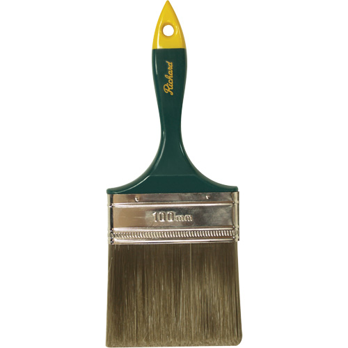 Premier Series Paint Brush, Polyester, Plastic Handle, 4" Width Ottawa Fastener Supply