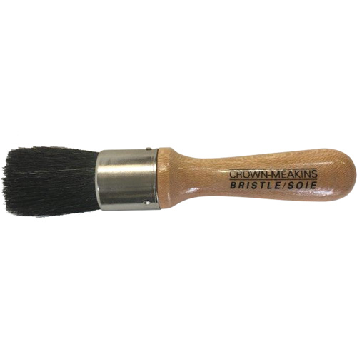 Brosse pour pochoirs, Soies naturelles, Manche Bois, Largeur de 1" Ottawa Fastener Supply