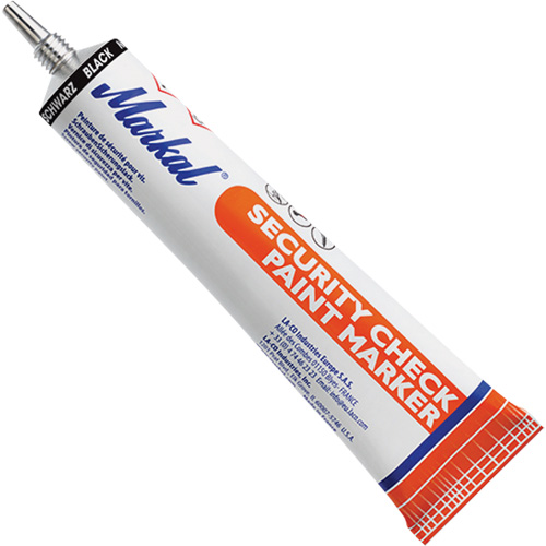 Security Check Paint Marker, 1.7 oz., Tube, Black Ottawa Fastener Supply