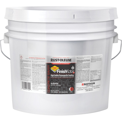 Concrete Saver&reg; FinishKote 80 High Solids Polyaspartic Floor Coating Part B, Pail, Clear/Tint Base Ottawa Fastener Supply