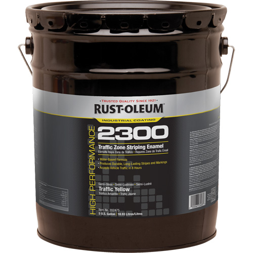 Peinture pour traçage de ligne invers&eacute;e Syst&egrave;me 2300 &agrave; haut rendement, Jaune, 5 gal., Seau Ottawa Fastener Supply