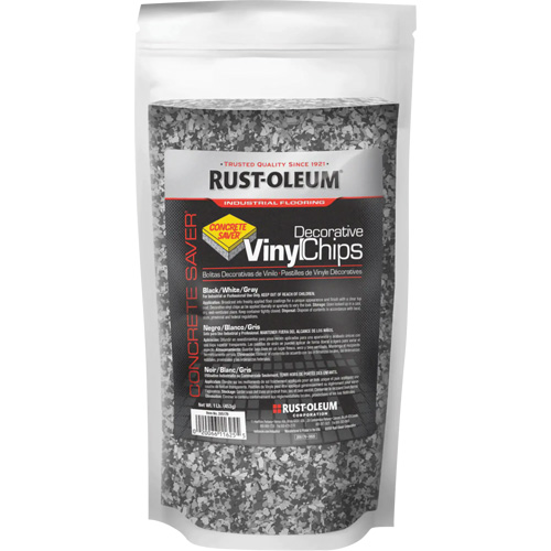 Pastilles de vinyle d&eacute;coratives Concrete Saver, 0,5 kg, Sac, M&eacute;lange noir/blanc/gris Ottawa Fastener Supply