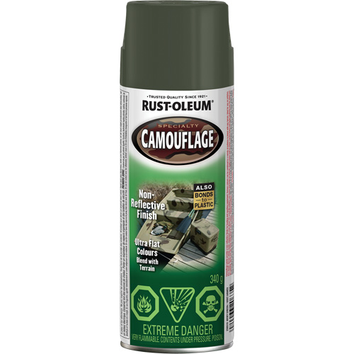 Peinture de camouflage Sp&eacute;cialit&eacute;, Canette a&eacute;rosol, Vert arm&eacute;e Ottawa Fastener Supply
