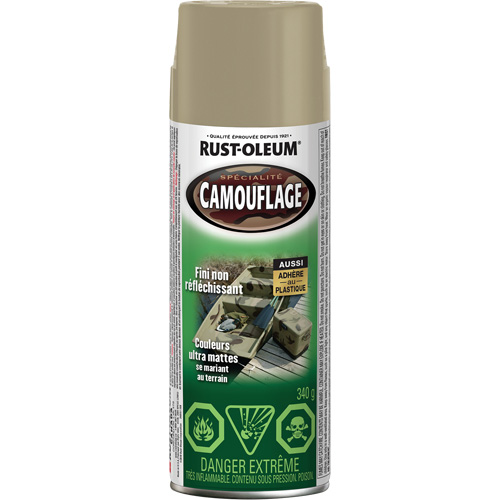 Specialty Camouflage Paint, Aerosol Can, Khaki Ottawa Fastener Supply