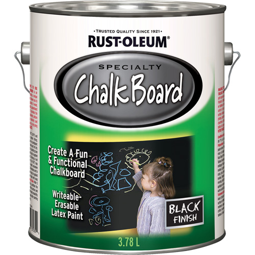 Specialty Chalk Board Paint, 3.78 L, Gallon, Black Ottawa Fastener Supply