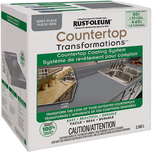 Countertop Transformations&reg; Fleck Countertop Coating System, 2.37 L, Kit, Grey Flock Ottawa Fastener Supply