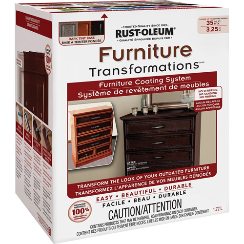 Syst&egrave;me de rev&ecirc;tement de meubles Furniture Transformations, 1,72 L, Trousse, Base &agrave; teinter Ottawa Fastener Supply