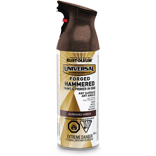 Universal&reg; Paint & Primer In One, Burnished Amber, Hammered, Aerosol Can Ottawa Fastener Supply