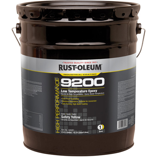 Composant de base &eacute;poxydique &agrave; basse temp&eacute;rature du syst&egrave;me 9200, Jaune s&eacute;curit&eacute; OSHA, 4 gal., Seau Ottawa Fastener Supply