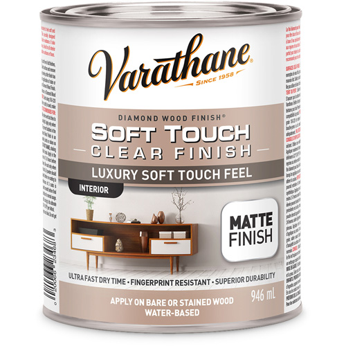 Rev&ecirc;tement &agrave; fini diamant pour bois Varathane, 946 ml, Transparent, Mat Ottawa Fastener Supply
