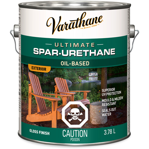 Varathane&reg; Diamond Outdoor Wood Finish, 3.78 L, Clear, Gloss Ottawa Fastener Supply