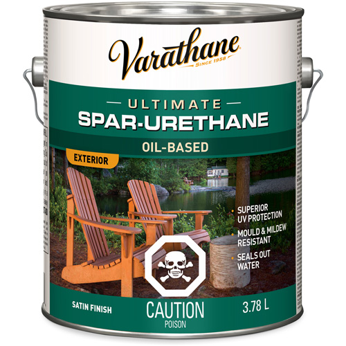 Varathane&reg; Diamond Outdoor Wood Finish, 3.78 L, Clear, Satin Ottawa Fastener Supply