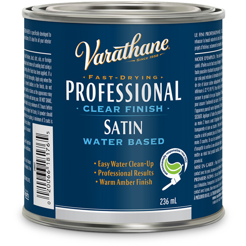Fini professionnel Varathane, 236 ml, Transparent, Satin Ottawa Fastener Supply