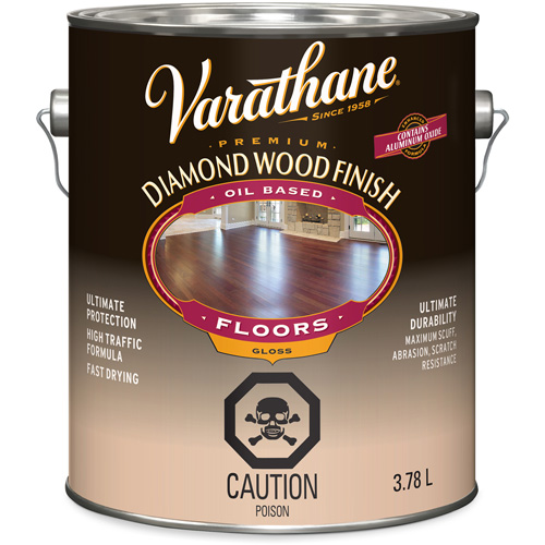 Varathane&reg; Diamond Wood Finish Floors Coating, 3.78 L, Clear, Gloss Ottawa Fastener Supply