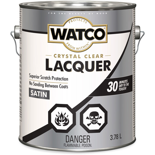 Laque pour bois Watco, 3,78 L, Transparent, Satin Ottawa Fastener Supply