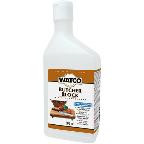 Watco&reg; Butcher Block Oil & Wood Conditioner, 473 ml, Clear, Transparent Ottawa Fastener Supply