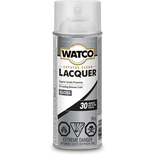 Watco&reg; Lacquer Wood Finish, 319 g, Clear, Gloss Ottawa Fastener Supply