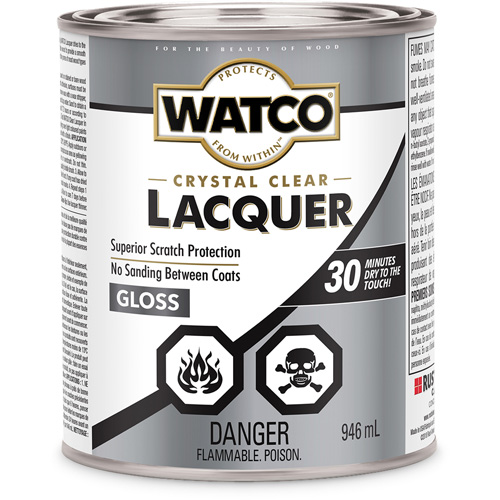 Watco&reg; Lacquer Wood Finish, 946 ml, Clear, Gloss Ottawa Fastener Supply