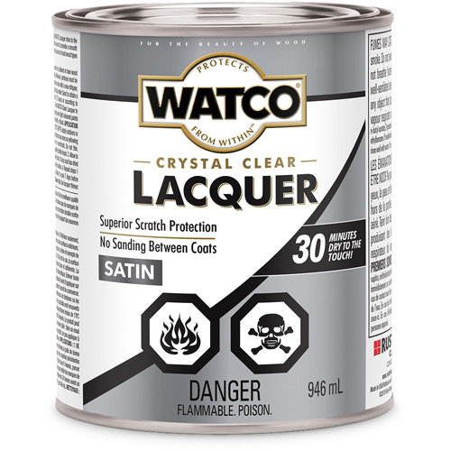 Laque pour bois Watco, 946 ml, Transparent, Satin Ottawa Fastener Supply