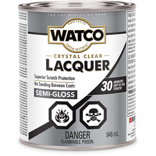 Laque pour bois Watco, 946 ml, Transparent, Semi-brillant Ottawa Fastener Supply
