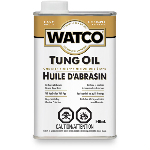 Huile dabrasin Watco, 946 ml, Transparent, Transparent Ottawa Fastener Supply