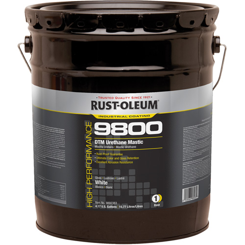 9800 System DTM Urethane Mastic, 5 gal., White, High-Gloss Ottawa Fastener Supply