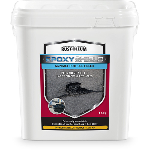 Remplisseur de nids-de-poule dasphalte EpoxyShield, Seau, Noir Ottawa Fastener Supply