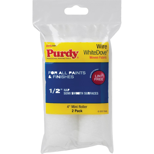 Dove Wire Mini Roller, 12.7 mm (1/2") Nap, 101 mm (4") L Ottawa Fastener Supply