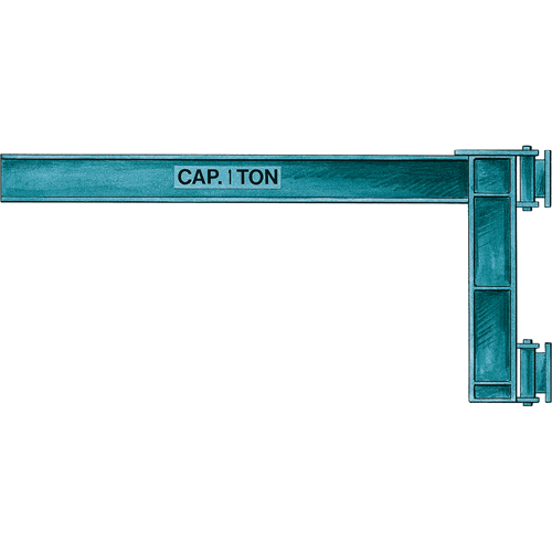 Wall Jibs, H Beam, 5-1/4" Flange Width, 1000 lbs. (0.5 tons) Capacity Ottawa Fastener Supply