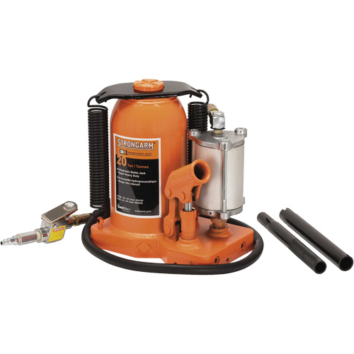 380C Bottle Jack, 20 Ton(s), Air Hydraulic, 20-5/8" Raised Height Ottawa Fastener Supply