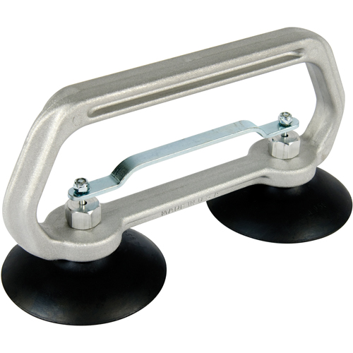 Vacuum Cups - Heavy-Duty Double Cup, 50 lbs. Capacity, 4", Pull-bar, 10" Handle Length Ottawa Fastener Supply