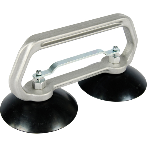 Appareils &agrave; ventouses - Ventouse double industrielle, 75 lb Capacit&eacute;, 5", Barre &agrave; tirer, 10" Longueur de la manche Ottawa Fastener Supply