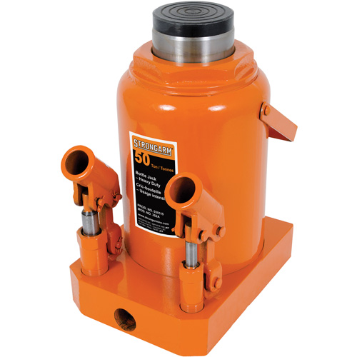 352A Bottle Jack, 50 tons, Manual Hydraulic, 19-3/4" Raised Height Ottawa Fastener Supply