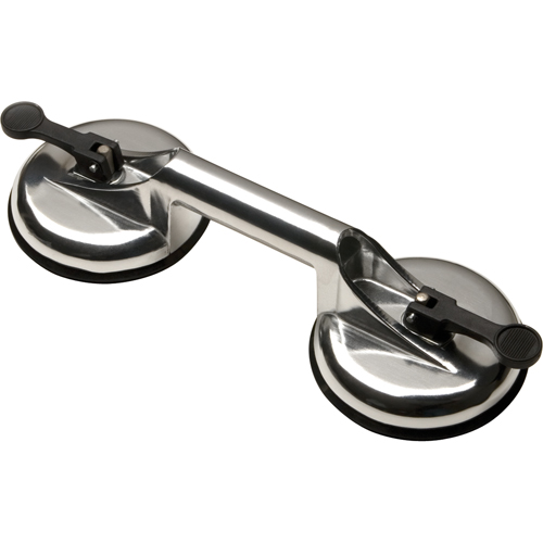 Manually Operated Hand Vacuum Cups - Double Handcup, 66 lbs. Capacity, 4-5/8", Lever, 13" Handle Length Ottawa Fastener Supply