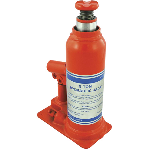 JHJ-5 Super Heavy-Duty Bottle Jack, 5 Ton(s), 15-3/8" Raised Height Ottawa Fastener Supply