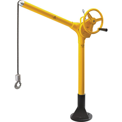 Tall Industrial Lifting Device with Bolt-Down Base, 500 lbs. (0.25 tons) Capacity Ottawa Fastener Supply